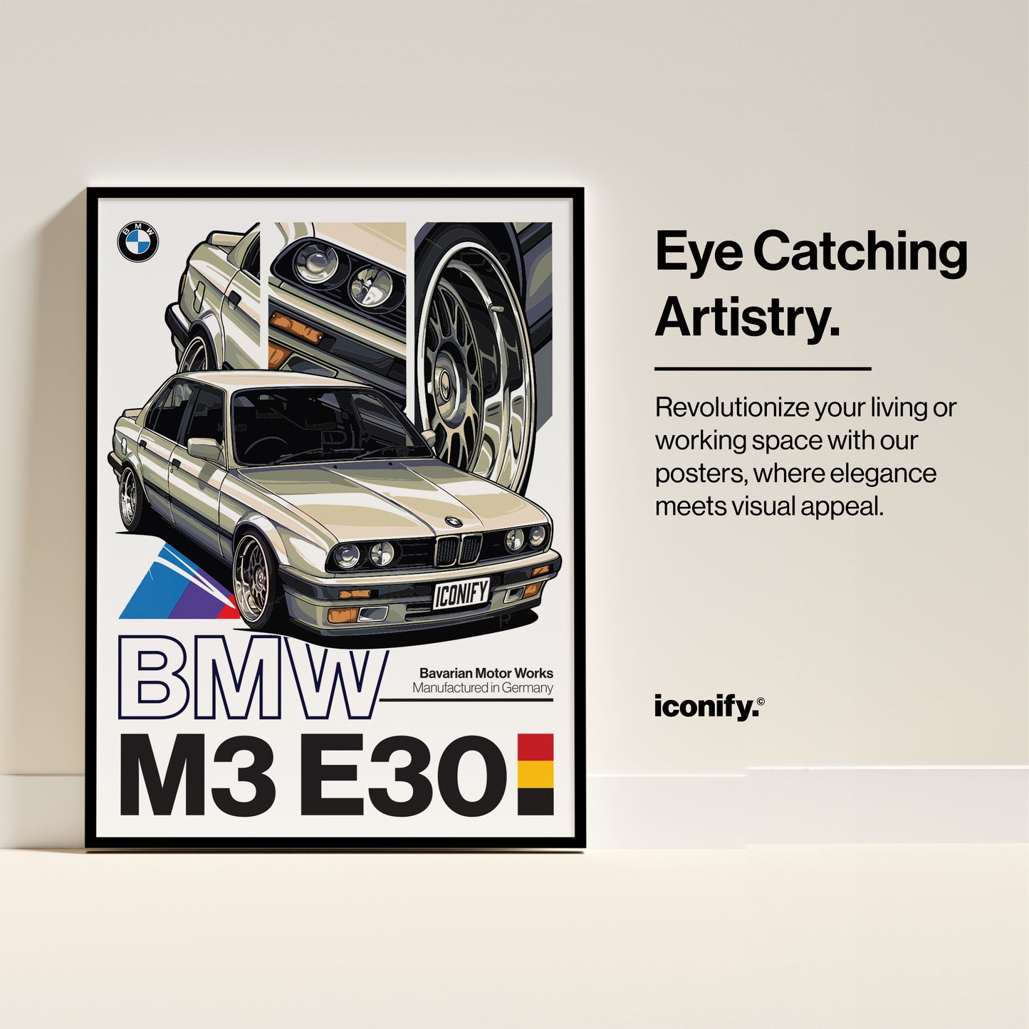 BMW M3 E30 Poster