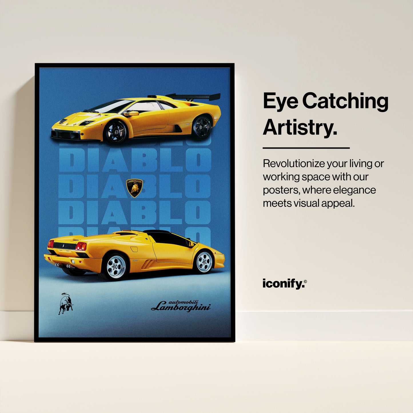 Lamborghini Diablo Poster