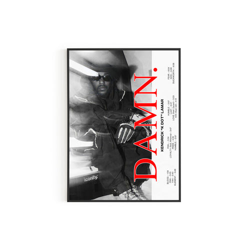 Kendrick Lamar 'DAMN.' Poster