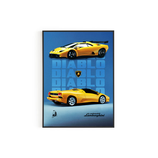 Lamborghini Diablo Poster