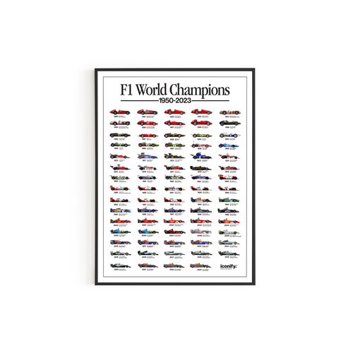 Iconify 'F1 World Champions' Poster