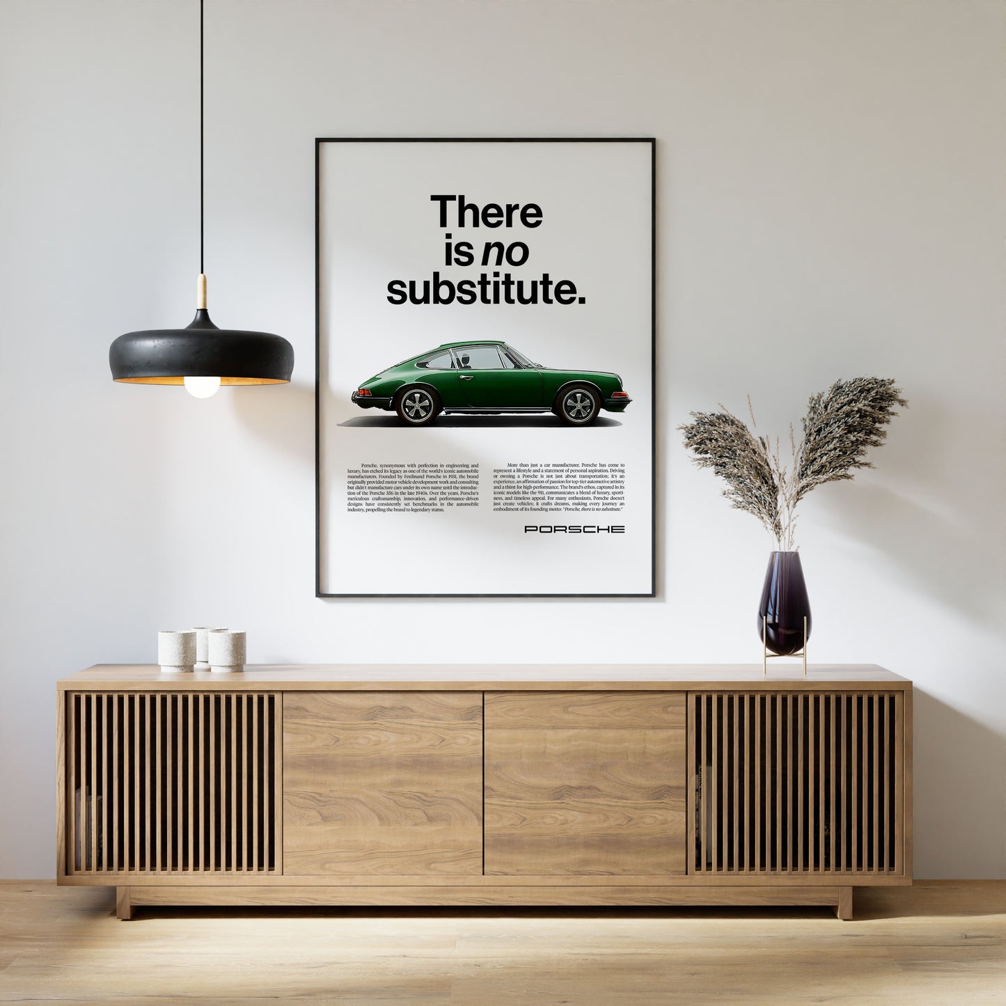 Porsche 'No Substitute' Poster