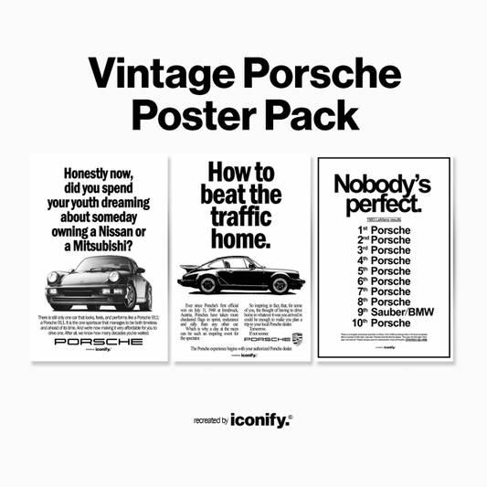 Vintage Porsche Poster Pack [Recreated]